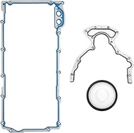 Oil Pan Gasket Set & Rear Main Seal Gasket Kit - OS32241 OS30693R 12612350 BS 40640 12639249 8906043