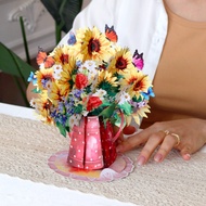 3d Pop up Flower Card, Handmade Card, 3D Embossed Card, Birthday Card