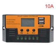 Solar Charge Controller 30A 20A 10A Solar Regulator with LCD Display Dual USB 5V Auto Identify Batte
