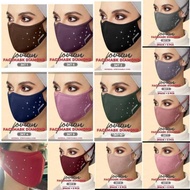 Face Mask Jovian Diamond Bertali Washable / Mask Jovian / Jovian Mask / Mask Kain Cotton Ikat Belakang Tie Back