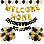 Welcome Back Balloons Banner Decorations Set Welcome Home Decor Family Party Back to Office and Home