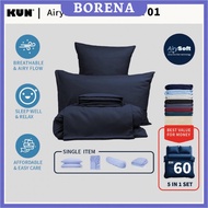 KUN AirySoft plain Color-Modern Urban 01 Pillowcase/ Bolster case/ Fitted Bedsheet/ Quilt Cover ALAC