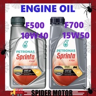PETRONAS SPRINTA ENGINE OIL MINYAK ENGINE F500 4T 10W40 F700 4T 15W50 1.0 LITRE 100% ORIGINAL