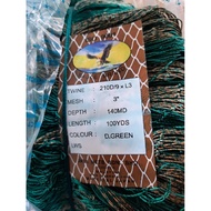 JARING NYLON 3" &amp; 3 1/2", BENANG NYLON NO. 9, PUKAT IKAN TONGKOL &amp; TENGGIRI. NYLON NET FOR CATCHING TUNA FISH