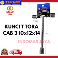 MATA TORA 3-Way T-Socket Wrench 10, 12, 14 mm - T Socket Wrench 3 Ways