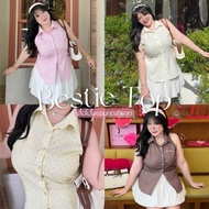 Bestie Top polkadot Polka Dot Sleeveless Polo Shirt | Geebeety