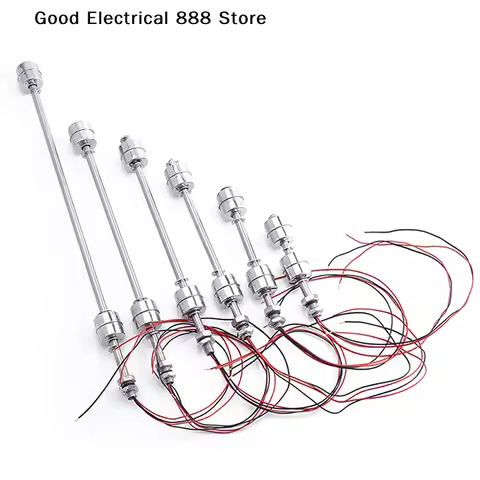 【GE】100/150/200/250mm Stainless Steel Double Ball Float Switch Tank Liquid Water Level Flow Sensor
