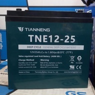 TNE12-25 12volt 25ah 6dzm20 battery with original bolt head LS