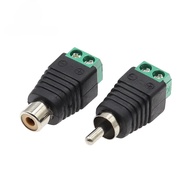 RCA Audio Connector Unsoldered Audio Connector Green AV Connector Male Audio Connector RCA Cable Aud