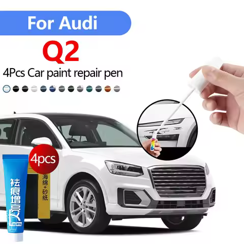 Car Paint Repair Pen For 2016-2025 Audi Q2 Paint Scratch Repair Accessories 4PCS white LS9R Black LB
