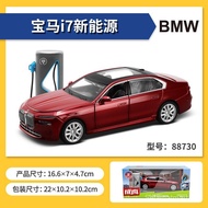 1:32 BMW i7 Diecast | CCA Licensed Toy Car with Pull Back Light Sound Open Door Sedan Koleksi