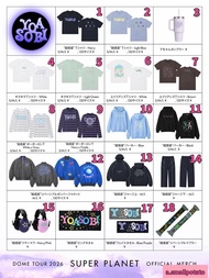 9/8截‼️代購‼️日本「YOASOBI ASIA 10-CITY DOME & STADIUM TOUR 2026-2027 “超惑星”」 演唱會 周邊 ：  ( 男裝 女裝 / 情侶裝 / 童裝 