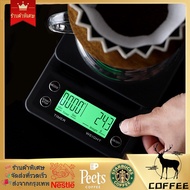 สินค้าขายดี👉 มีของพร้อมส่เครื่องชั่งดิจิตอล ตาชั่งจับเวลา ดิจิตอล สำหรับชงกาแฟ เครื่องชั่งครัว 5KG/0.1 DRIP COFFEE SCALE