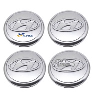 4pcs Car Wheel Center Hub Caps Cover Auto Emblem Badge Wheel Rim Hub Cap Trim Car Care Accessories Fits For Hyundai Getz Matrix Elantra Accent Sonata Atos Tucson Starex Excel Ioniq Trajet Veloster Atoz Trajet Avante I10 I20 I30 Ix35 Genesis