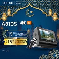 [New Launch] 70mai A810S 4K Dash Cam | Dual - Channel | 4G | ADAS | 24 Hours Parking Surveillance