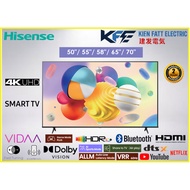 Hisense 4K UHD Smart Tv 50" 50A6100K/ 55" 55A6100K/ 58" 58A6100K/ 65" 65A6100K/ 70" 70A6100K