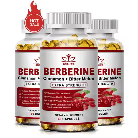 Berberine Supplement High Potency with Ceylon Cinnamon - Immune System, Cardiovascular & Gastrointes