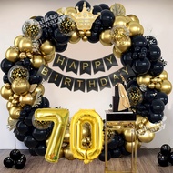 32 Inch Gold Foil Number Balloons 1st 60th 70th 80th Birthday Decor Arch Kit Party