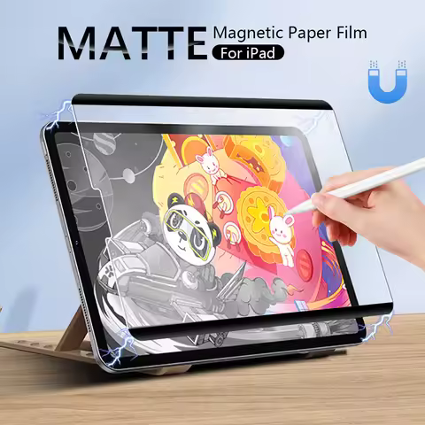 Magnetic Like Paper Film For Ipad Pro 13 M4 12.9 A16 10 9 10th 9th Generation Screen Protector Air 1