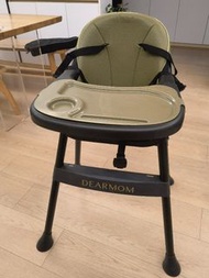 DearMom 羅馬假日兒童餐椅   防側翻 高度可調 附安全帶 6個月-3歲