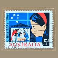 PRANGKO AUSTRALIA 1964 CHRISTMAS ISSUE. 1V SET. USED.
