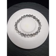 Herkimer Quartz Crystal High Frequency Stone Bracelet 5A 7.6mm F1376