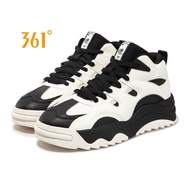 361 Degrees Men Sports Shoes Winter High Top With Added Fur For Cold Insulation Warmth Retention Wat