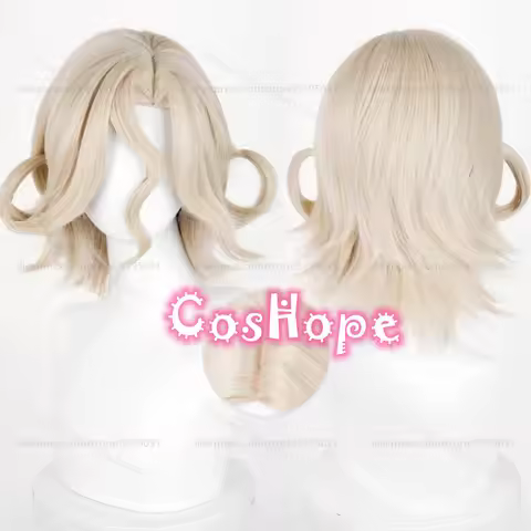 IDV Bloody Queen Marie Antoinette Cosplay Wig 38cm Short Light Golden Wig Cosplay Anime Heat Resista