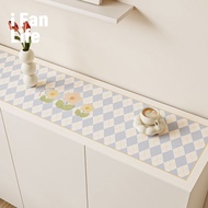 Simple Side Cabinet Shoe Cabinet Countertop Mat End Table Tablecloth TV Cabinet Table Mat Waterproof Bucket Cabinet Leather Mat