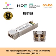 HPE Networking Instant On 10G SFP+ LC SR 300m OM3 MMF Transceiver ( R9D18A )