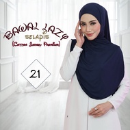 Bawal Lazy Selapis Curve Material Cotton Jersey Soft Dan Flowy Ironless Lazy Lepat Intant PinLess Hi