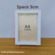 / Dowry Frame White 3D A4 scrapbook pop up Frame + Acrylic
