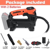 1300W 98VF Cordless Car Air Pump Compressor Rechargeable Li-ion Battery Bicycle Tyre Balls Pump Infl
