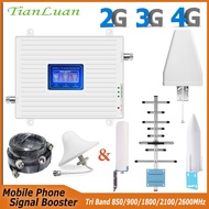 Tri Band 3/7/5/1/8 Booster LTE 4G DCS 1800MHz 2600MHz 850MHz 3G UMTS W-CDMA 2100MHz Amplifier 2G GSM