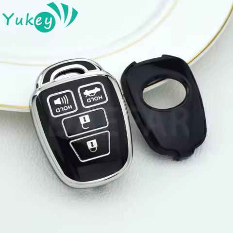4 Buttons TPU Remote Key Case Fob Shell Cover for Toyota Aqua Ractis Vitz RAV4 HiAce Land Cruiser Sk