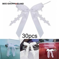 【BESTSHOPPING】Romantic Heart Shaped Wedding Bows 30 Pcs Perfect for Car and Chair Decoration