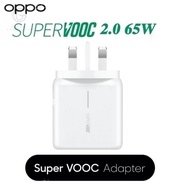 Oppo 65W SuperVooc 2.0 Fast Charger UK Plug with Free SuperVooc Type C Fast Data Cable