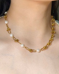 ALBA 珍珠鏈結頸鏈