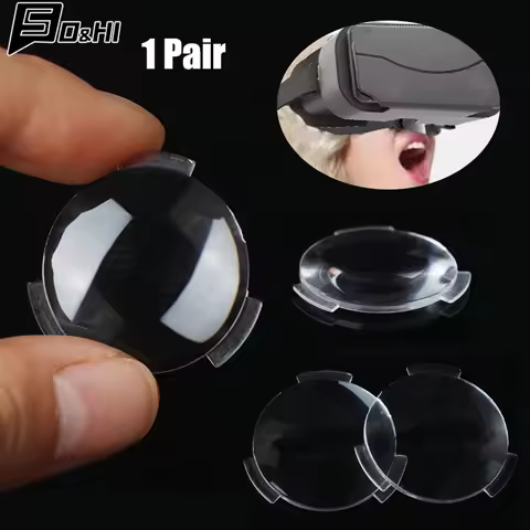 2Pcs 3D Virtual Reality VR Lens BiConvex Lens For Dia 25mm Focal length 45mm Double Convex Lens