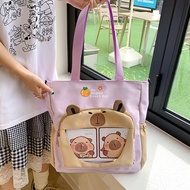 Capybara Bag For Girls Shoulder Purse Aesthetic Shoulder Handbag For School