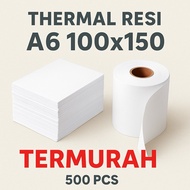 Thermal Paper Roll A6 100x150 contents 500pcs / Thermal Sticker Receipt Label 500 Pcs A6 Thermal Rol