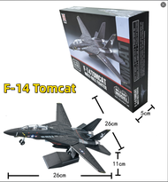 1/72 F-14 Tomcat Warplane Fighter Model ABS Assembly Model Aircraft Simulation Airplanes Building Ki