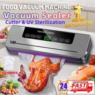 6-in-1 Vacuum Sealer Packing Machine Dry Wet Sealer Vacuum Fresh Food Packing Build-in Cutter UV Ste