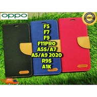 OPPO A16/F5/F7/A5S/A7/F9/F11PRO/F1S/A5/A9 2020/R9S/A1K Original Aspor High Quality Wallet Flip OPPO Leather Case