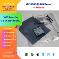 Broadcom BCM94360NG wifi card Hackintosh ngff m.2 key E key A