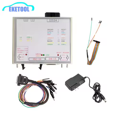 Multi-Purpose Connector KTM FLASH Power Box ECU Soft Programmer 3 Switches Green LED DB-15 GPT CNF1 