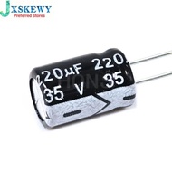 20PCS ​​220uF 35V 220MFD 35Volt 8*12mm Aluminum Electrolytic Capacitor Radial 220mf35v 220uf35v 35v2