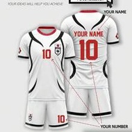 2pcs Blue Lock Japan U20 White No.10 Anime Character Cosplay Men's Jersey Summer Set, Fashionable T-