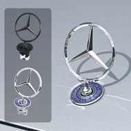 44mm Car Front Bonnet Logo Emblem Zinc Alloy Decorate Badge Auto Accessories For Mercedes Benz W204 