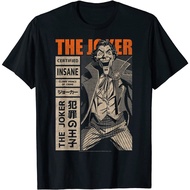 DC Comics The Joker Certified Insane T-Shirt - Shirt - T-Shirt - T-Shirt - Adult T-Shirt - Men's T-S